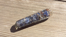 Load image into Gallery viewer, ORGONE BLUE AVENTURINE Faceted Gemstone Massage Wand Stone Crystal Wand