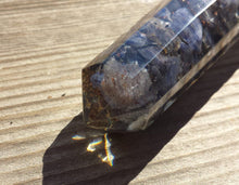 Load image into Gallery viewer, ORGONE BLUE AVENTURINE Faceted Gemstone Massage Wand Stone Crystal Wand