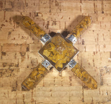 Load image into Gallery viewer, YELLOW JASPER ORGONE 4 Point Gemstone Energy Generator