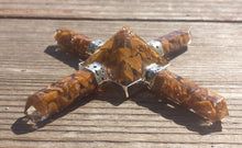 Load image into Gallery viewer, YELLOW JASPER ORGONE 4 Point Gemstone Energy Generator