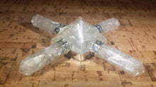 Load image into Gallery viewer, SELENITE ORGONE 4 Point Gemstone Energy Generator