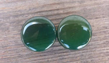Load image into Gallery viewer, Pair of Real GREEN AGATE Plugs Gauges Body Jewelry Double Flared - Pick Size