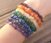 Load image into Gallery viewer, 7 CHAKRA Natural Gemstone Chip Bracelet Set