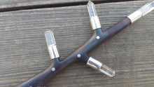 Load image into Gallery viewer, Rosewood Tree Inspired Wand with Clear Quartz Points