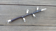Load image into Gallery viewer, Rosewood Tree Inspired Wand with Clear Quartz Spheres