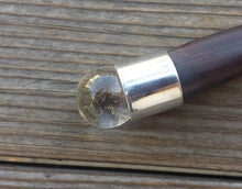 Load image into Gallery viewer, Rosewood Tree Inspired Wand with Clear Quartz Spheres