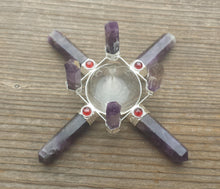 Load image into Gallery viewer, AMETHYST Antenna Environment Energy Generator With Garnet Accents