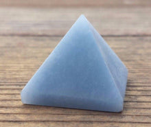 Load image into Gallery viewer, ANGELITE natural medium gemstone crystal pyramid 27-30mm