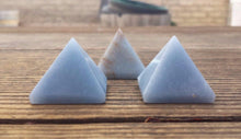 Load image into Gallery viewer, ANGELITE natural medium gemstone crystal pyramid 27-30mm