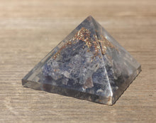 Load image into Gallery viewer, Small (25-30mm) BLUE AVENTURINE Orgone Gemstone Pyramid Small Pyramid Orgone