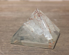 Load image into Gallery viewer, Small (25-30mm) SELENITE Orgone Gemstone Pyramid Small Pyramid Orgone