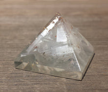 Load image into Gallery viewer, Small (25-30mm) SELENITE Orgone Gemstone Pyramid Small Pyramid Orgone