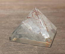 Load image into Gallery viewer, Small (25-30mm) SELENITE Orgone Gemstone Pyramid Small Pyramid Orgone