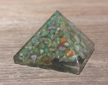 Load image into Gallery viewer, Small (25-30mm) RUBY IN FUCHSITE Orgone Gemstone Pyramid Small Pyramid Orgone