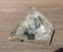Load image into Gallery viewer, Small (25-30mm) RAINBOW MOONSTONE Orgone Gemstone Pyramid Small Pyramid Orgone