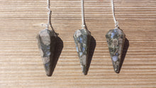 Load image into Gallery viewer, RHYOLITE Natural Stone Gemstone Faceted Pendulum