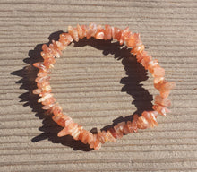 Load image into Gallery viewer, SUNSTONE Natural Stone Gemstone Stretchy Chip Bracelet