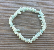 Load image into Gallery viewer, AMAZONITE Natural Stone Gemstone Stretchy Chip Bracelet