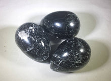 Load image into Gallery viewer, BLACK TOURMALINE EGG Natural Stone Hand Carved Gemstone Egg