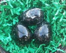 Load image into Gallery viewer, BLACK TOURMALINE EGG Natural Stone Hand Carved Gemstone Egg