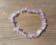 Load image into Gallery viewer, AMETRINE Natural Stone Gemstone Stretchy Chip Bracelet