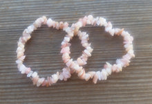 Load image into Gallery viewer, PINK OPAL Natural Stone Gemstone Stretchy Chip Bracelet