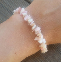 Load image into Gallery viewer, PINK OPAL Natural Stone Gemstone Stretchy Chip Bracelet