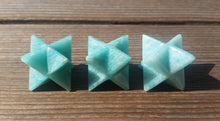 Load image into Gallery viewer, GEMSTONE MERKABA STAR Natural Amazonite (One)