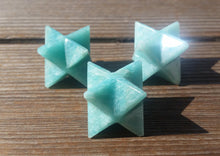 Load image into Gallery viewer, GEMSTONE MERKABA STAR Natural Amazonite (One)