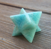 Load image into Gallery viewer, GEMSTONE MERKABA STAR Natural Amazonite (One)