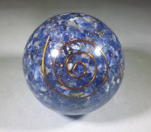 Load image into Gallery viewer, Medium (40-50mm) SODALITE Orgone Gemstone Sphere Orgone Sphere