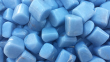 Load image into Gallery viewer, THREE (3) ANGELITE TUMBLED Stones Medium/Large Natural Tumble Stones