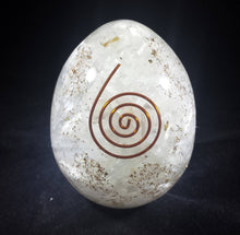 Load image into Gallery viewer, Large (70-75mm) SELENITE Orgone Gemstone Egg