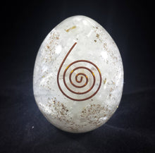 Load image into Gallery viewer, Large (70-75mm) SELENITE Orgone Gemstone Egg