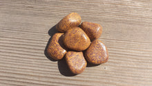 Load image into Gallery viewer, THREE (3) CALLIGRAPHY STONE Tumbled Stones Medium/Large Natural Tumble Stones