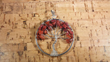 Load image into Gallery viewer, RED JASPER Tree Of Life Wire Wrapped Pendant Stone Natural Gemstone
