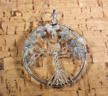 Load image into Gallery viewer, LABRADORITE Tree Of Life Wire Wrapped Pendant Stone Natural Gemstone