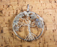 Load image into Gallery viewer, LABRADORITE Tree Of Life Wire Wrapped Pendant Stone Natural Gemstone