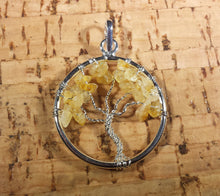 Load image into Gallery viewer, CITRINE Tree Of Life Wire Wrapped Pendant Stone Natural Gemstone