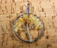 Load image into Gallery viewer, CITRINE Tree Of Life Wire Wrapped Pendant Stone Natural Gemstone