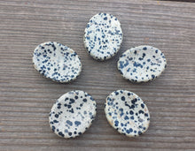 Load image into Gallery viewer, DALMATIAN JASPER Worry Stone Natural Stone Hand Carved Gemstone Worry Stone