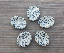Load image into Gallery viewer, DALMATIAN JASPER Worry Stone Natural Stone Hand Carved Gemstone Worry Stone