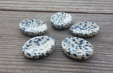 Load image into Gallery viewer, DALMATIAN JASPER Worry Stone Natural Stone Hand Carved Gemstone Worry Stone