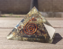 Load image into Gallery viewer, LARGE (50-55mm) SEPTARIAN DRAGON Stone Orgone Gemstone Pyramid Large Pyramid Orgone