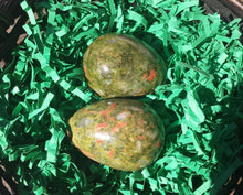Load image into Gallery viewer, UNAKITE EGG Natural Stone Hand Carved Gemstone Egg