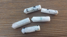 Load image into Gallery viewer, NATURAL RAINBOW MOONSTONE Single Terminated Gemstone Crystal Pencil Point (One)