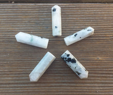 Load image into Gallery viewer, NATURAL RAINBOW MOONSTONE Single Terminated Gemstone Crystal Pencil Point (One)