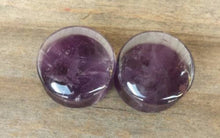 Load image into Gallery viewer, Pair of Real AMETHYST Plugs Gauges Body Jewelry Double Flared - Pick Size