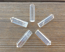 Load image into Gallery viewer, NATURAL CLEAR QUARTZ  Single Terminated Gemstone Crystal Pencil Point (One)