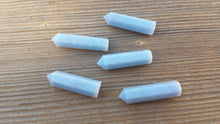 Load image into Gallery viewer, NATURAL ANGELITE Single Terminated Gemstone Crystal Pencil Point (One)
